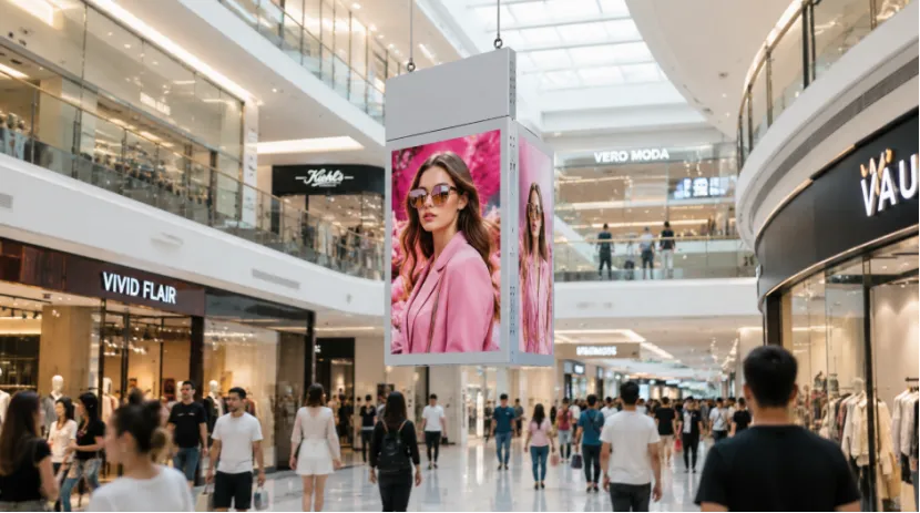 Hanging Double-Sided Digital Signage Display Dual Screen RSXD