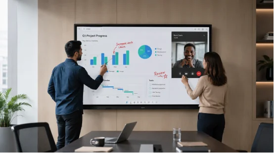Interactive display for business collaboration